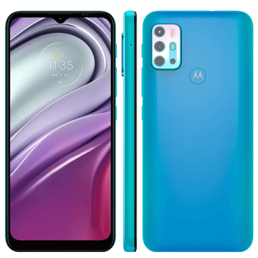 Celular Motorola G20 en color azul